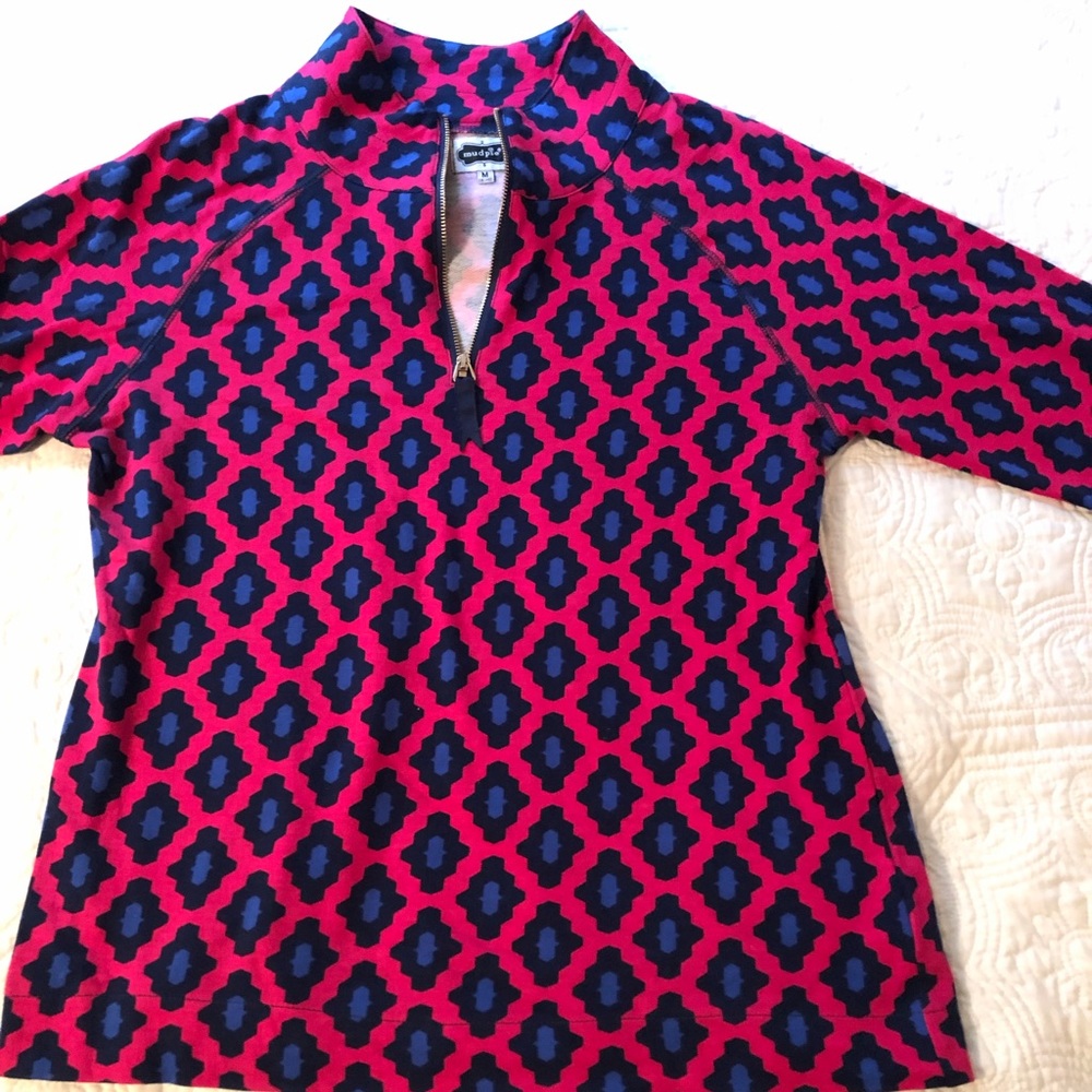 Mud Pie Poppy Half Zip/ Pullover